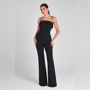 NADINE MERABI Sabrina Black Jumpsuit Size XLarge